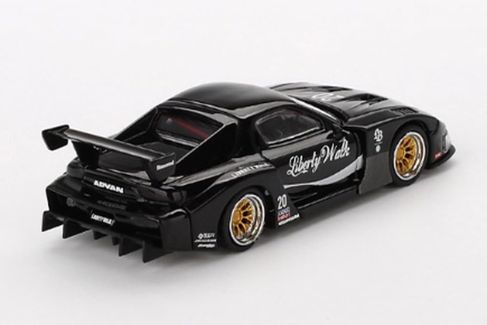 Sunrich MINI GT Mazda Silhouette Liberty Walk Black Finished Product RX-7 LB-Super (Left-Hand Drive)