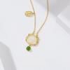 Ping An Bubble Dragon Pendant Necklace Women's New Chinese Style High-end Collarbone Chain Gift