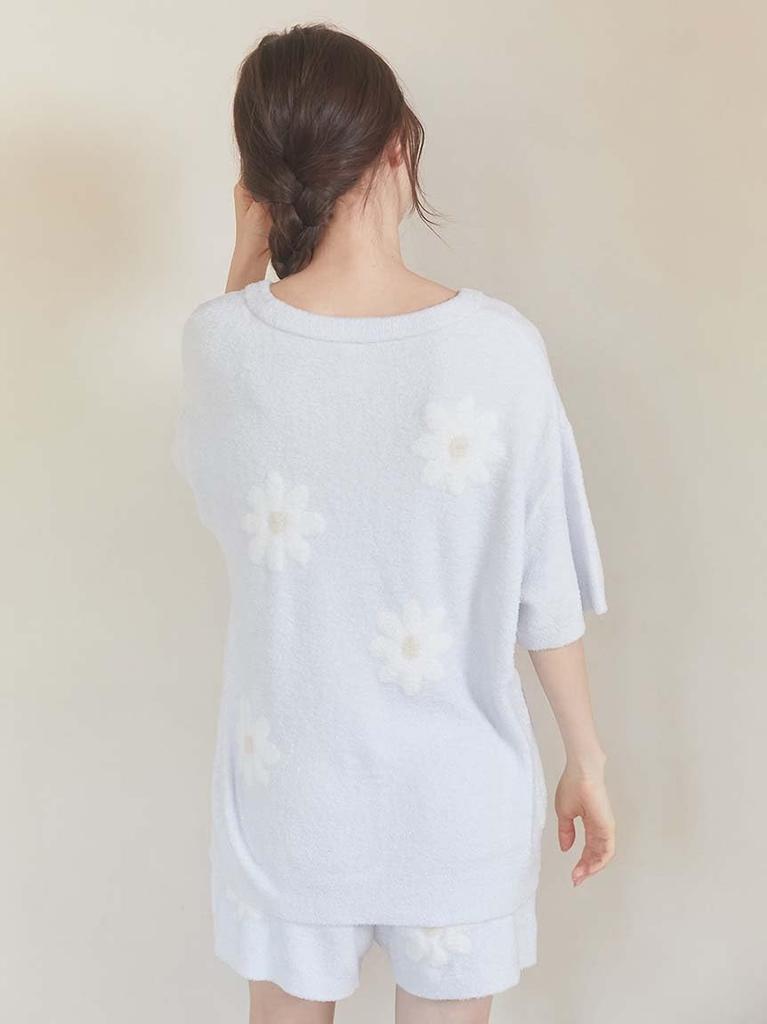 Gelato Pique Smoothy Daisy JQD Pullover and Shorts Set (PWNT251128BLUF)