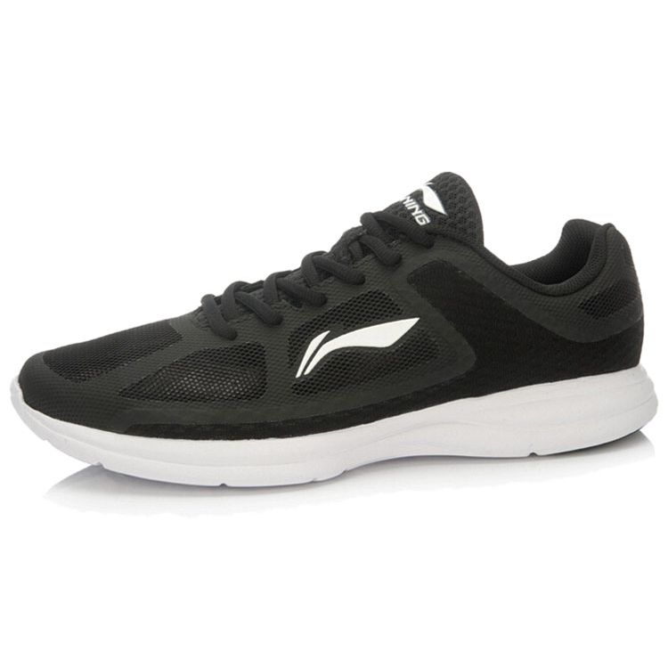 Li-Ning Comfortable Versatile Non-Slip Wear-Resistant Low-Top Running Shoes Men Sneakers Black White ARBP101-1