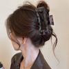 Retro Leopard Print Claw Clip Hairpin for Women - Temperament Hair Accessory