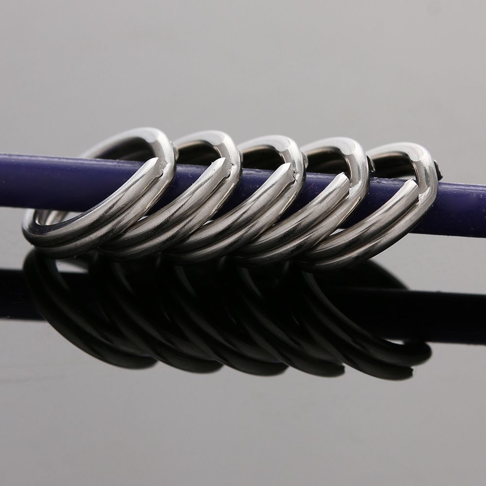 Lot Line Tackle Durable High Quality Fish Connector Stainless Steel Swivel Snap Fishing Split Rings