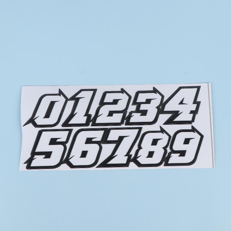 Creative Number Scooter Stickers Waterproof Diy For Motorbike Fuel Tank Front Fairing Side Panels Vinyl Decals Decor