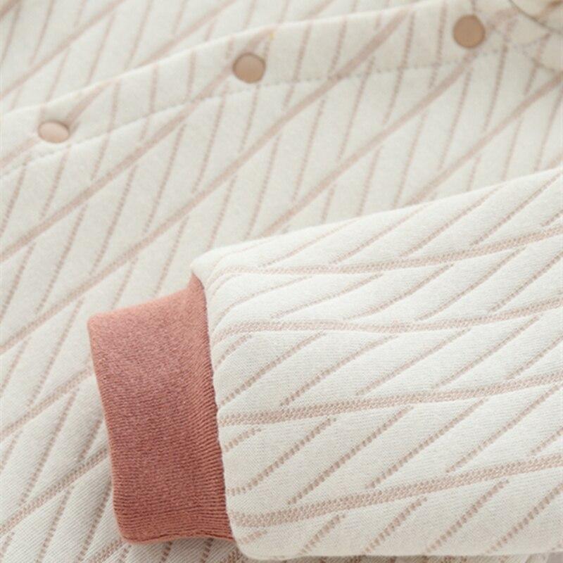 Unisex Winter Newborn Baby Hooded Rompers Thicken Warm Long Sleeve Jumpsuit Christmas Onesie Clothes