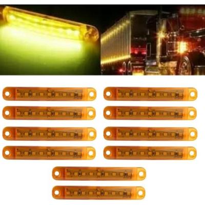 APSMOTIV LED obrysové světlo 12V oranžová LED poziční světlo přední zadní boční obrysové indikátory pro nákladní automobil auto autobus přívěs loď 10ks