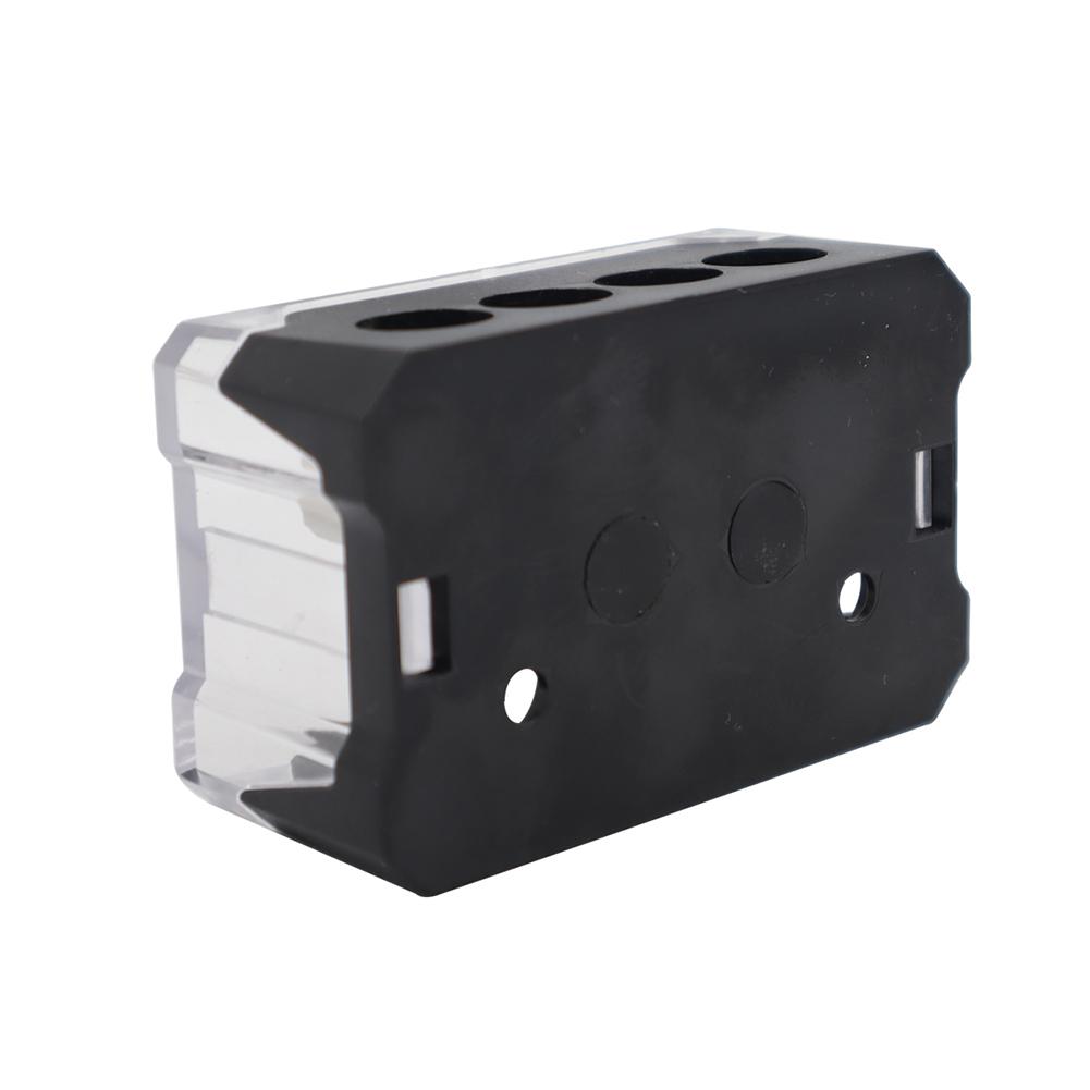 Car Audio Modified Ground Wire Splitter 4-way Power Distribution Block 1out 4 T-type Splitter Box Hub
