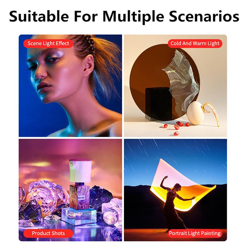 Handheld RGB Light Wand USB Rechargeable Photography Light Stick For Party Video Lights 10 Brightness Adjustment LED Fill Lights