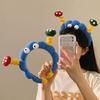 Cute and Fun Headband with Big Eyes, Plush Headband, High Skull Top, Face Wash, Pressure Headband, Photo for Women