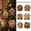 3D Holzhaus Strass Diamantmalerei Set Strass 3D Holzhaus Modell Weihnachtsdekoration
