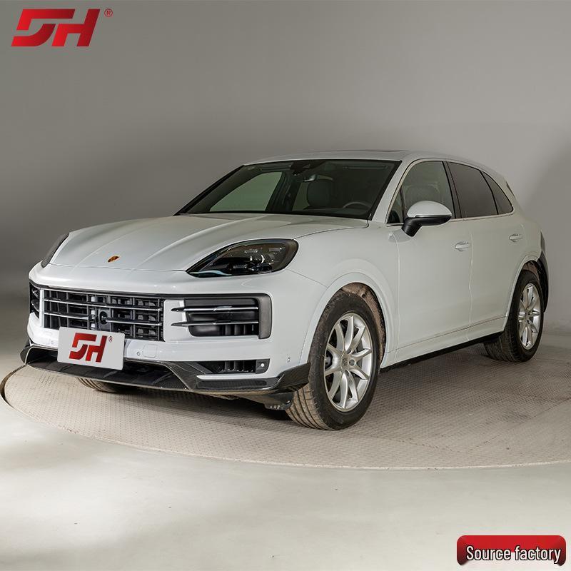 High-Quality Carbon Fiber MSY Front Lip for Porsche Cayenne 9Y0.2, Dry Carbon, Easy Install