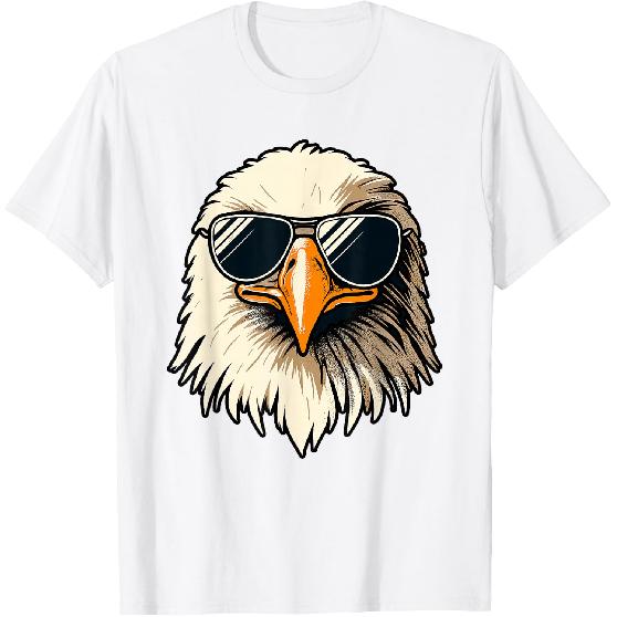 Bald Eagle 4th of July Men Funny Eagle T-Shirt