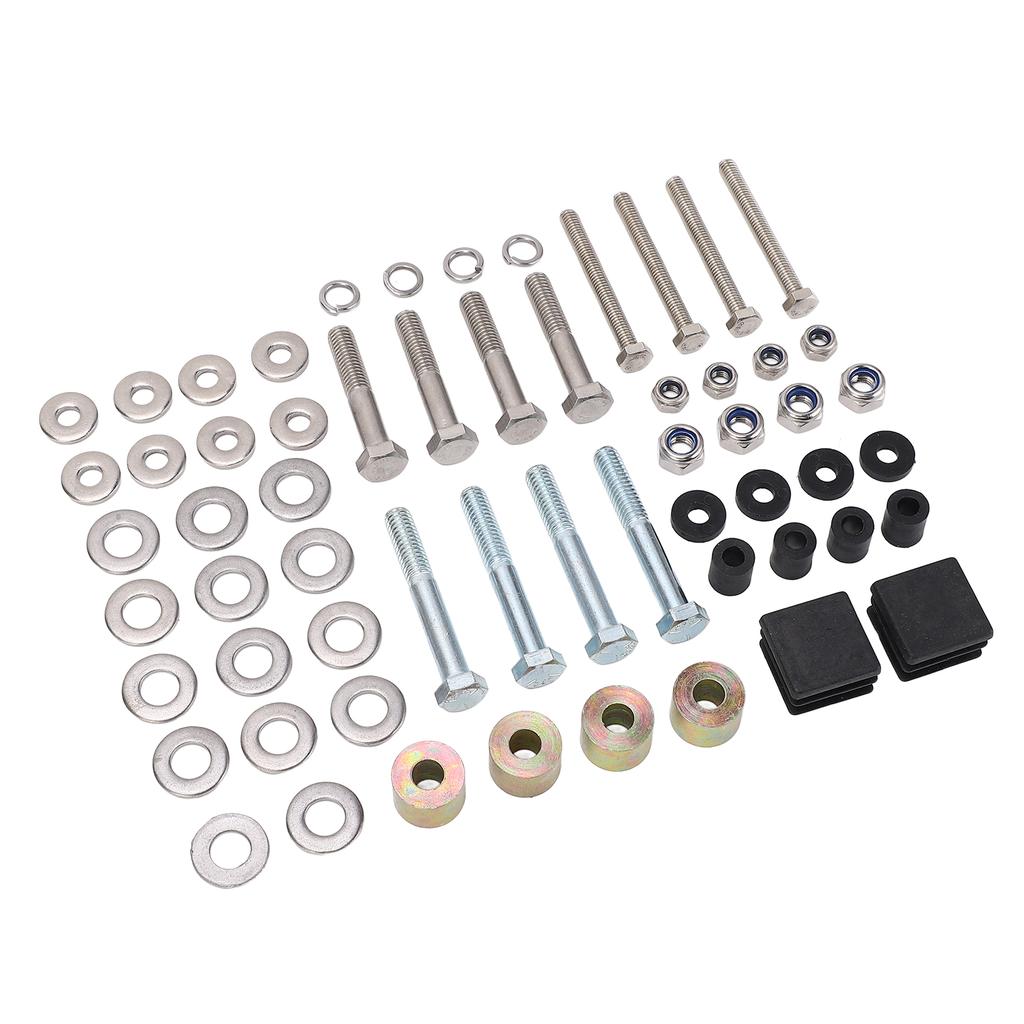 Suntop Hardware Kit 75465G01 Shade Top Metal Strut Screw Bushings Repair Kit Replacement for E‑Z‑GO 54 Inch Suntop Golf