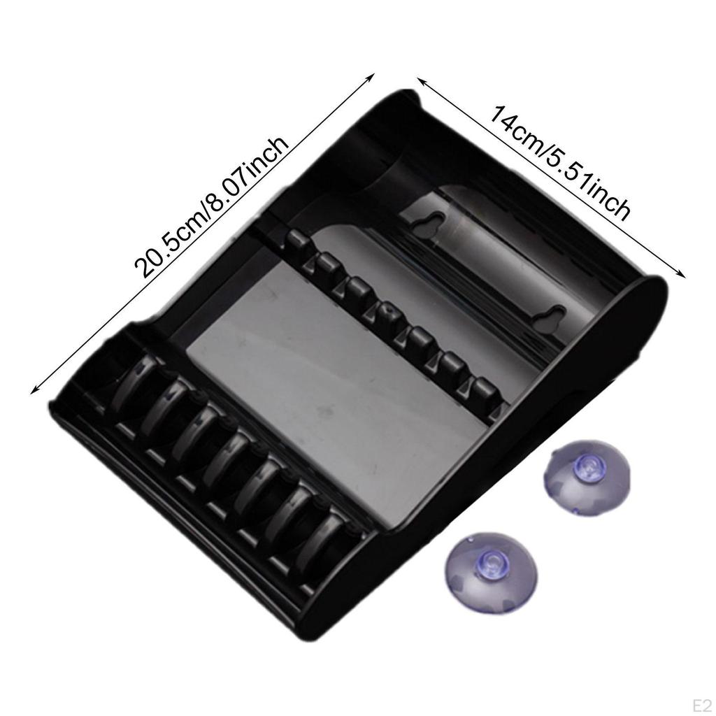 Hair Scissors Storage Box with Suction Cup for Barbers 5.5x8inch Organizer