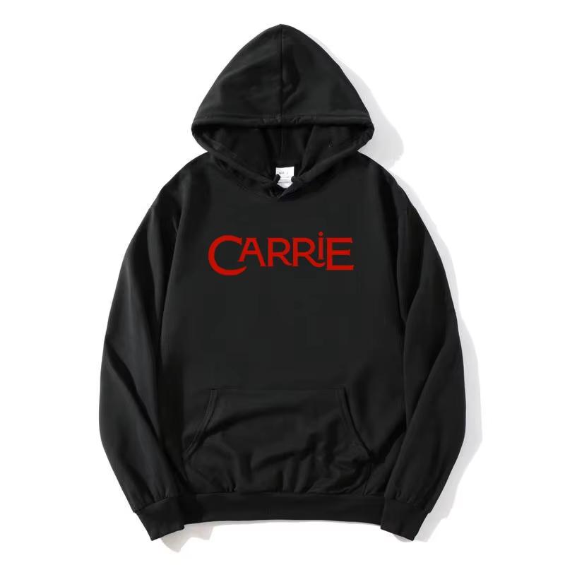 Horror Film Carriee Letter Print Hoodies Men Woman Harajuku Hip Hop Punk Sweatshirts Warm Yet Not Bulky for Autumn & Winter