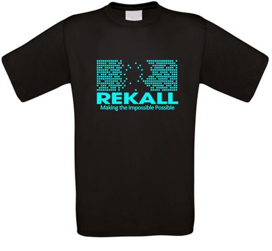 Rekall Ca. Total Recall Culto Movie T-Shirt XL