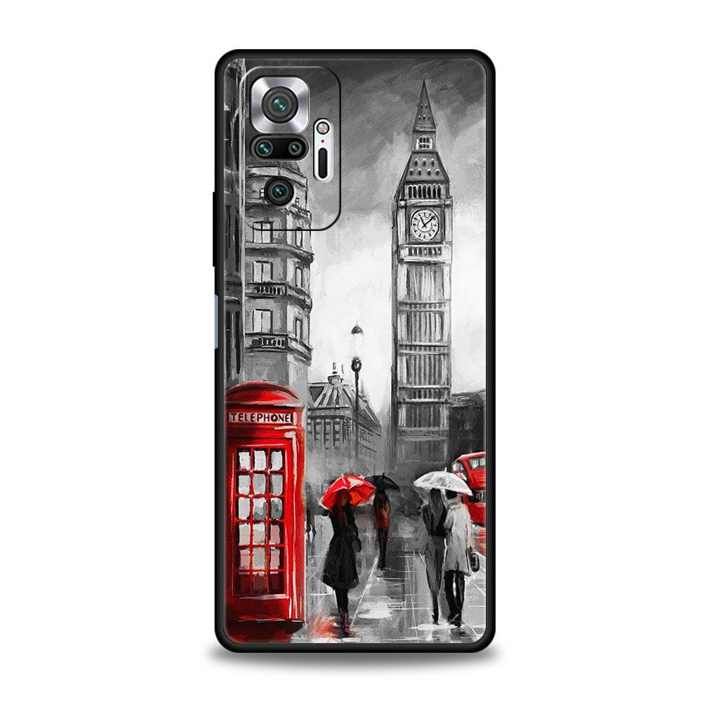 England UK Flags Phone Case For Xiaomi Redmi Note 14 13 5G 10 11 12 Pro Plus 4G 14C 13C 12C 10C Black Cover