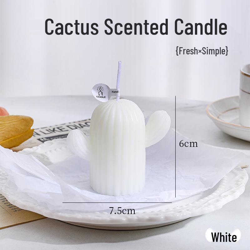 Ручная ароматическая свеча «Кактус» - Креативное ароматическое украшение для домашней атмосферы