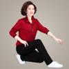 Women's Spring & Autumn Sports Suit - Elegant Casual Hoodie for Middle-aged & Elderly
