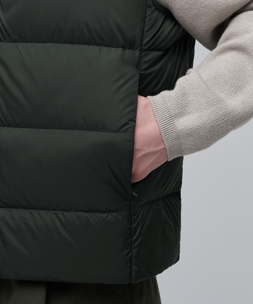 Musinsa Standard High-Neck Light Down Vest [Khaki]
