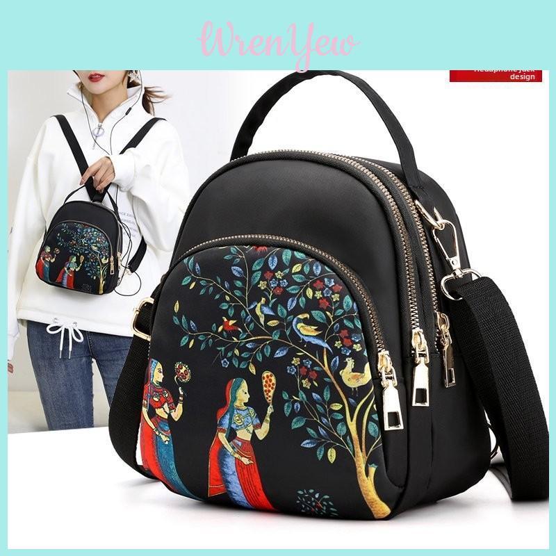 Oxford Cloth Womens Crossbody Bag With Zipper Pocket For Daily Use