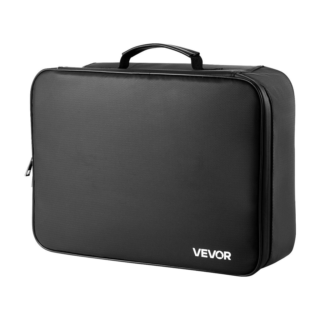 VEVOR Fireproof Document Box, 1000 Degrees C Heat Insulated Fireproof & Waterproof Box with Lock