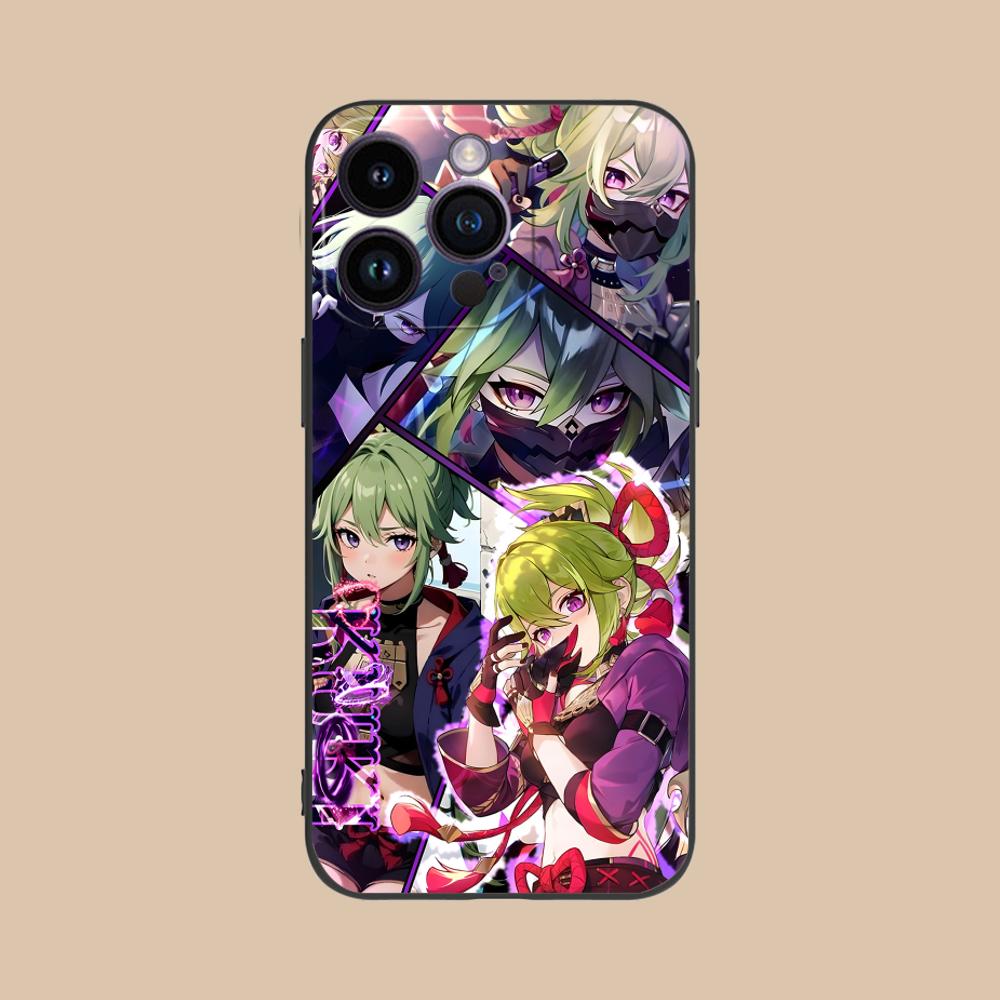 Game GI Kuki Shinobu Mobile Phone Case for iPhone 17 16 15 14 13 12 11 X XR XS 8 7 Air Pro Max Plus Mini Colorful Cover Pretty