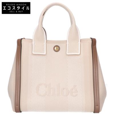 Ottime condizioni Tela Borsa Tote Piccola 2VIE da Trasporto beige Usato