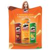 Pringles Chips Flanelltepper Potetsnacks Morsomme Kastepledd for Hjemmet 125*100cm Teppebit