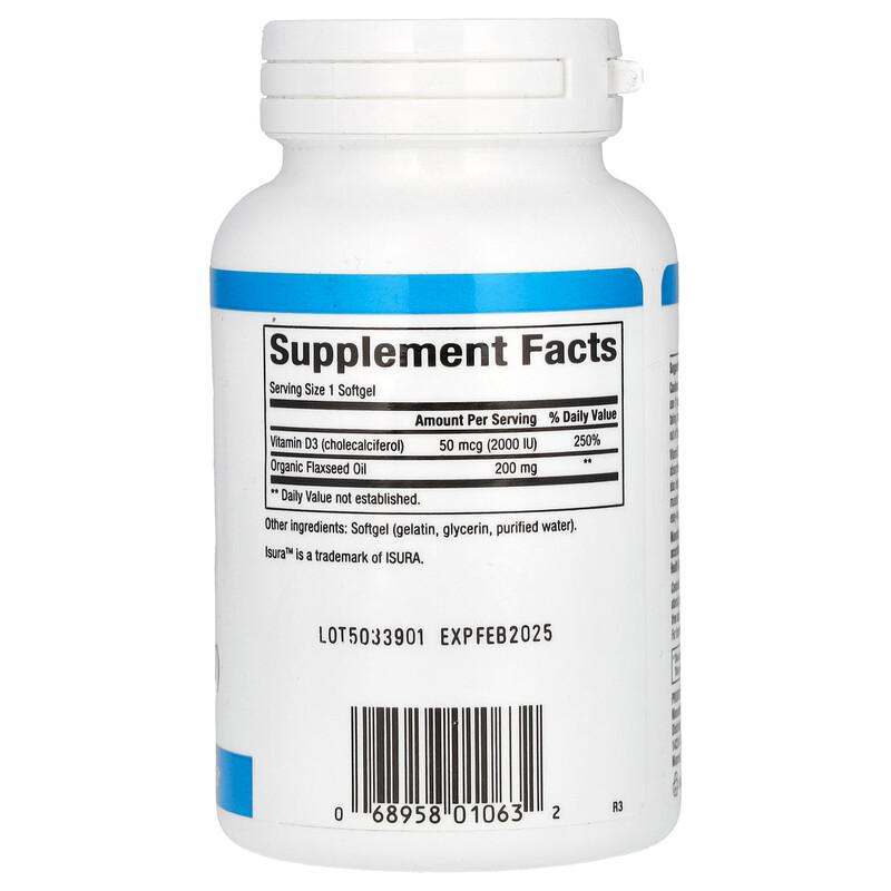 Vitamin D3, 50 Mcg (2,000 IU), 240 Softgels
