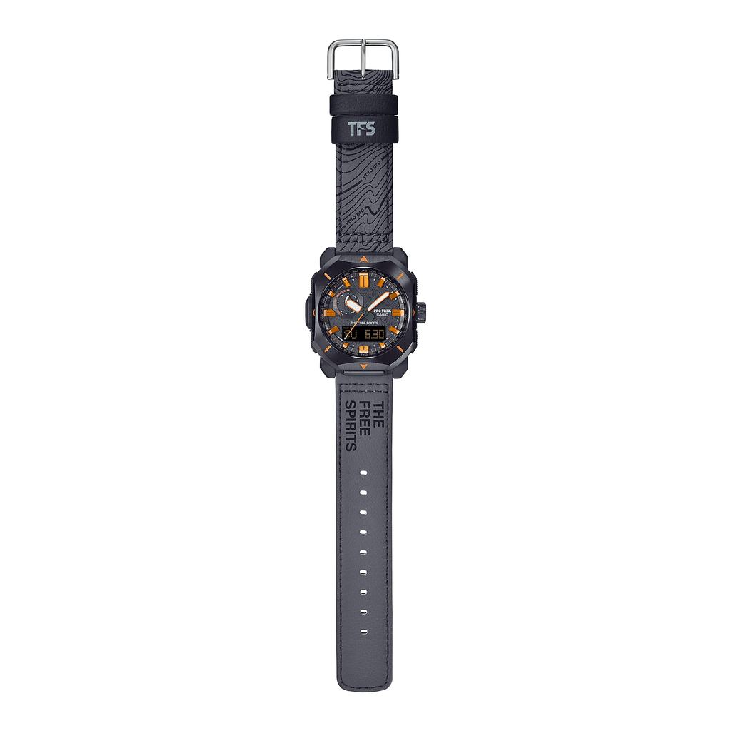 Casio Reloj Unisex PRW-6900TFS-1PRB Colaboración Freedom Spirits 6900 Embalaje Especial Movimiento Solar Correa de Cuero