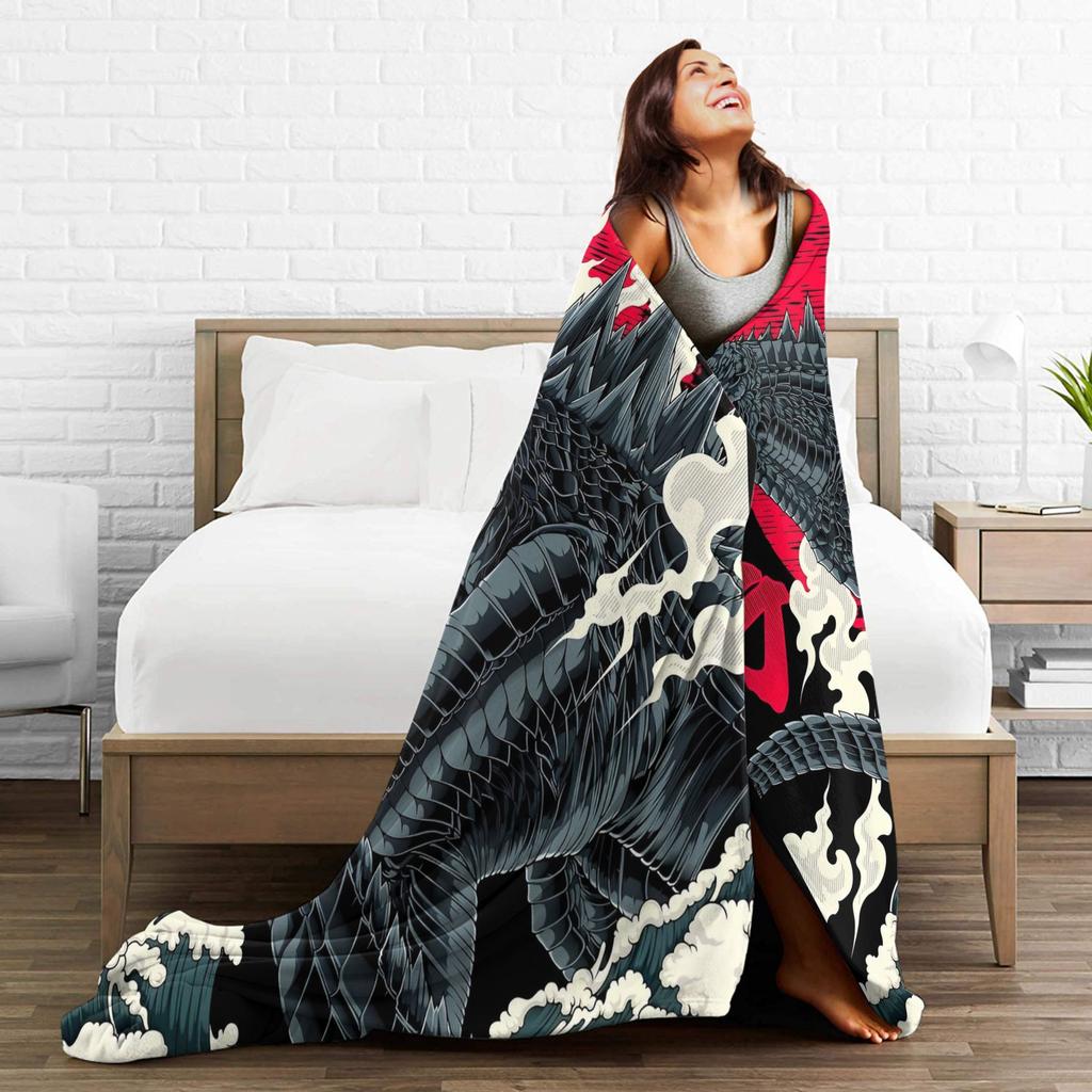 Movie Minus One Vintage Blankets Godzillaed Fleece Throw Blankets Summer Air Conditioning Portable Lightweight Bedspreads,