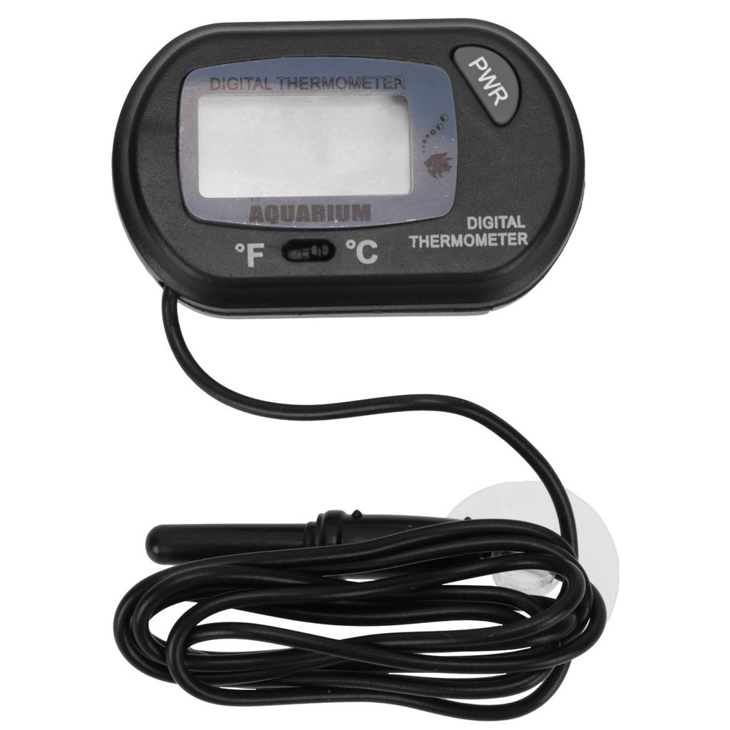 Mini High Precision Fish Tank Digital Thermometer Blue Compact Waterproof Aquarium Thermometer Large Screen Accurate Temperature