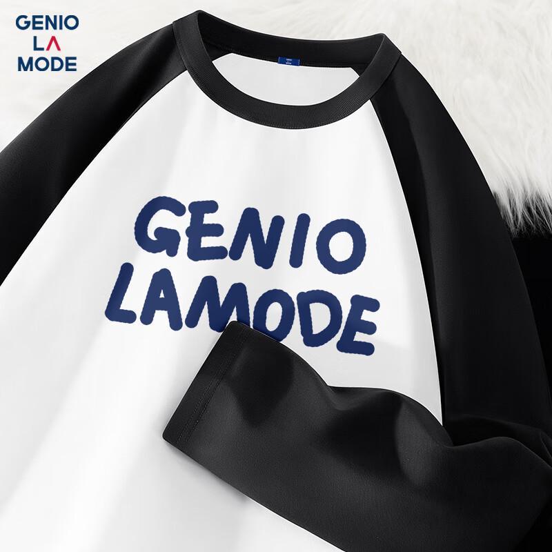 Мужская футболка GENIOLAMODE с цветными блоками и рукавами реглан, с длинным рукавом M