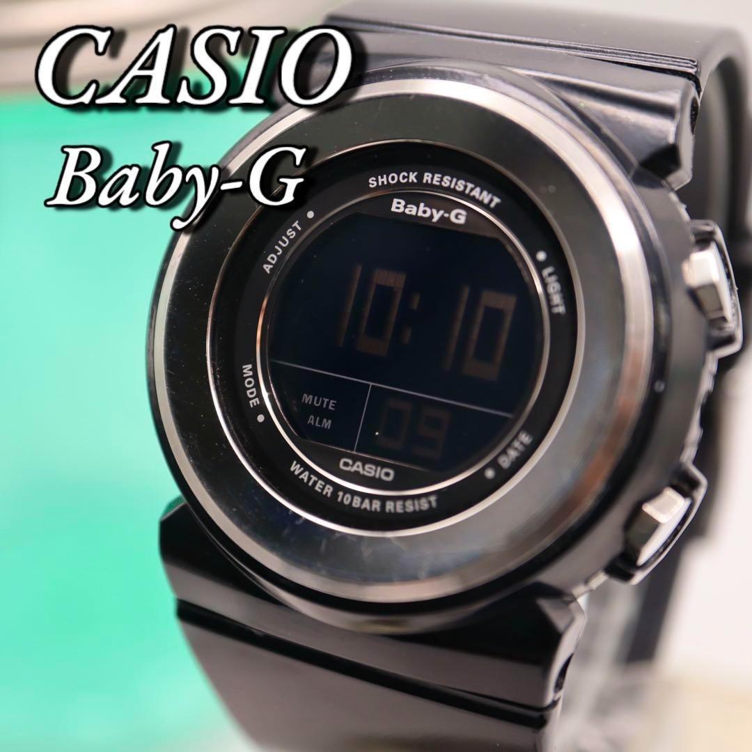 

[USED] Good condition CASIO Baby-G Round Black Women s Watch 1021