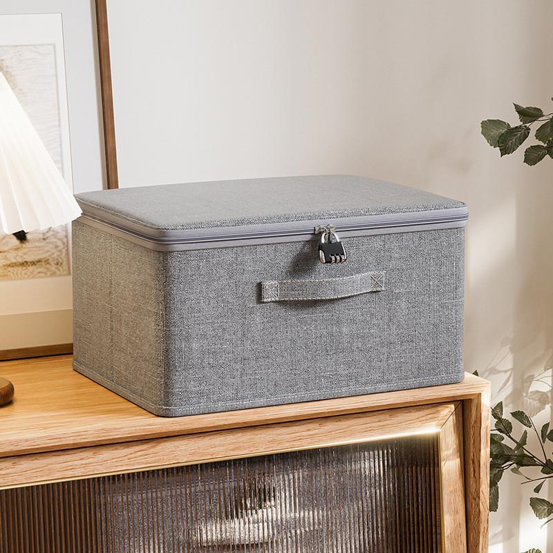 Soft Cover Storage Bin For Home Use Foldable Clothes Organizer For Bedroom