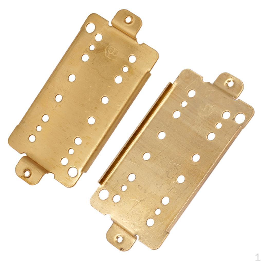

Durable 2 Pieces Electric Guitar Double Coil Pickup Baseplates 52mm Pole Spacings