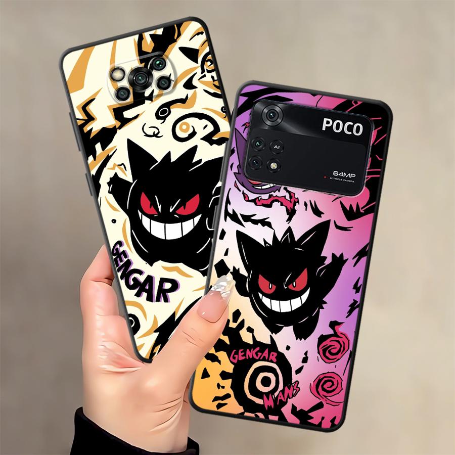 Case for Xiaomi Poco F8 M5 F1 C71 C75 X3 X4 X5 X7 Pro C50 F3 M3 M4 M7 Pro C61 Funda Phone Cover Cool Gengar Pokemon