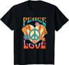 Peace Love Peace Sign 60s 70s Hippie Style Tshirt Unisex Clothing Cotton Casual Daily Four Seasons Tees Shirts For Unisex