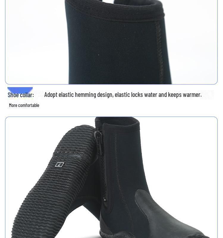 5MM Diving Shoes: Non-slip, Wear-resistant for Beach, River, Surfing and Snorkeling