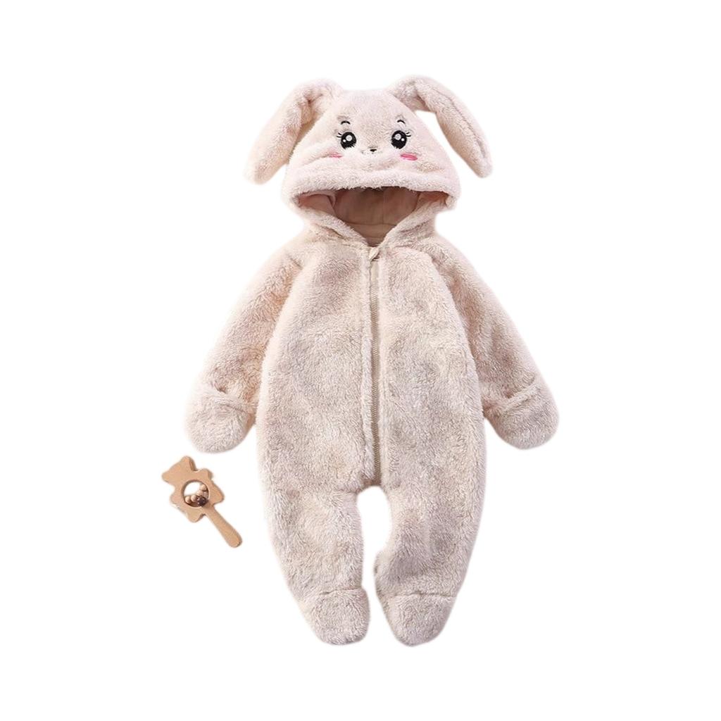 Baby Toddler Warm Onesie Cute Cartoon Pajamas For Home Wear Clothing