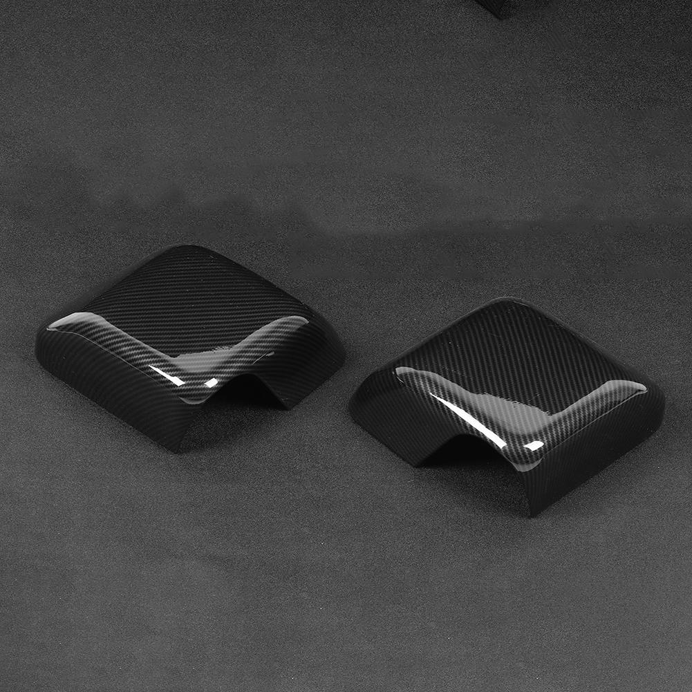 2pcs Side Wing Rear Mirror Protector Rearview Cover Trim Fits for   JL 2018+(Carbon   )
