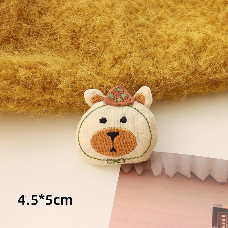

Creative Fashion Brooch Collar Pin Cute Animal Embroidered Badge Handmade Decorative Accessory for Clothing Bags Hats and More One Size