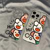 Cartoon Cute Three Animals for iPhone17promax Apple 16 Mobile Phone Case 14/13 Simple 15