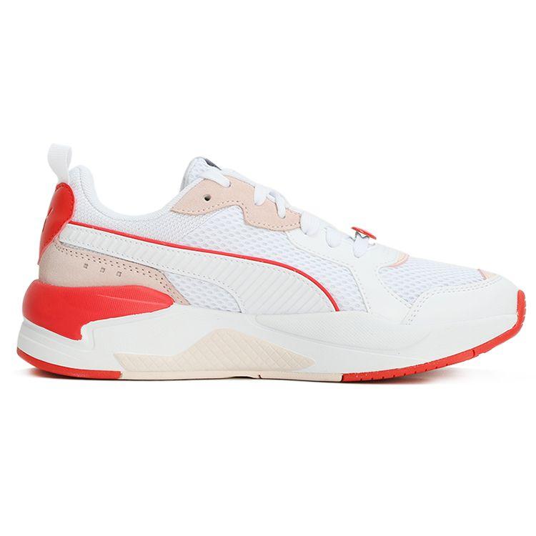PUMA Women's White Red X-Ray Game Valentine's Low Top Sneakers 368857-01