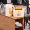 1 Set 1 12 Miniature Coffee Maker with Egg Beater Dollhouse Kitchen Appliance Toy for Kids Birthday Gift Pretend House Play