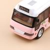 School Bus Sound Light Tour Bus Model Boy Toy Diecasts Toy Vehicles Kids Gift Simulation Bus Model