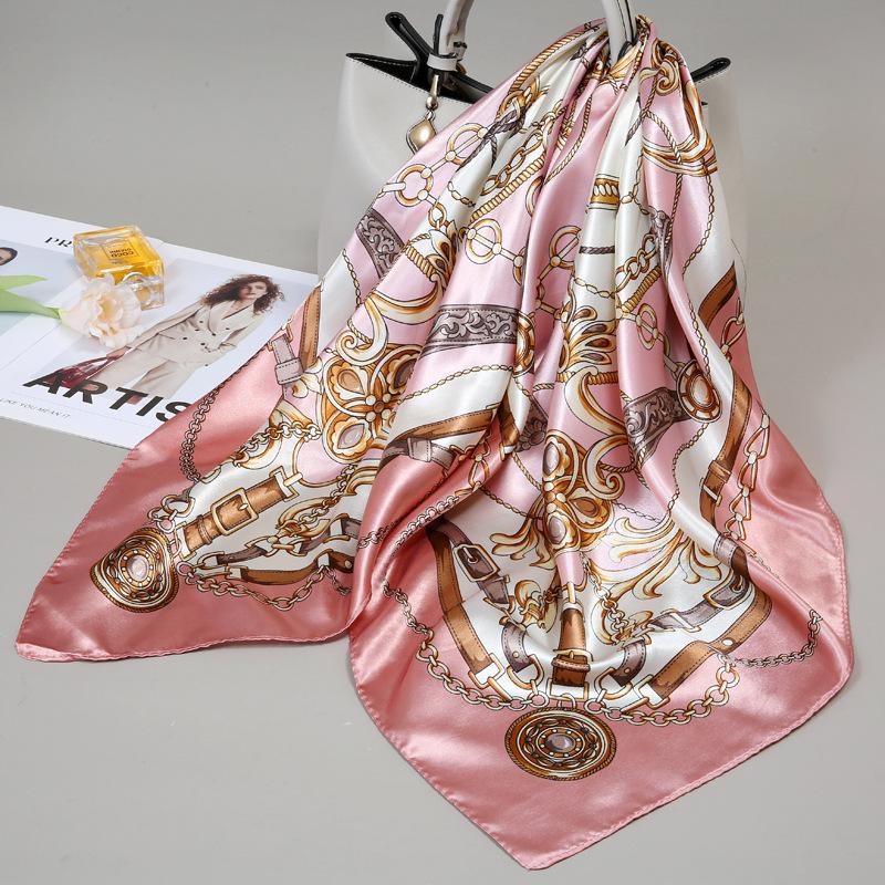 New retro cashew silk scarf large square scarf women s scarf spring, autumn and winter fashion summer thin shawl 90