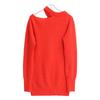 Sacai 22-06291 Red Shoulder Cut Knit Tops 2 RedUsed