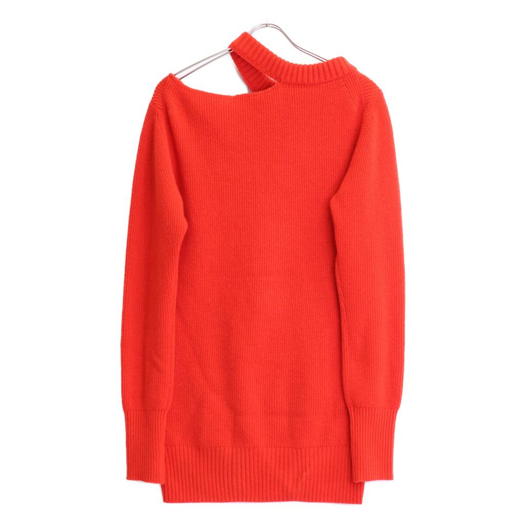 Sacai 22-06291 Red Shoulder Cut Knit Tops 2 RedUsed