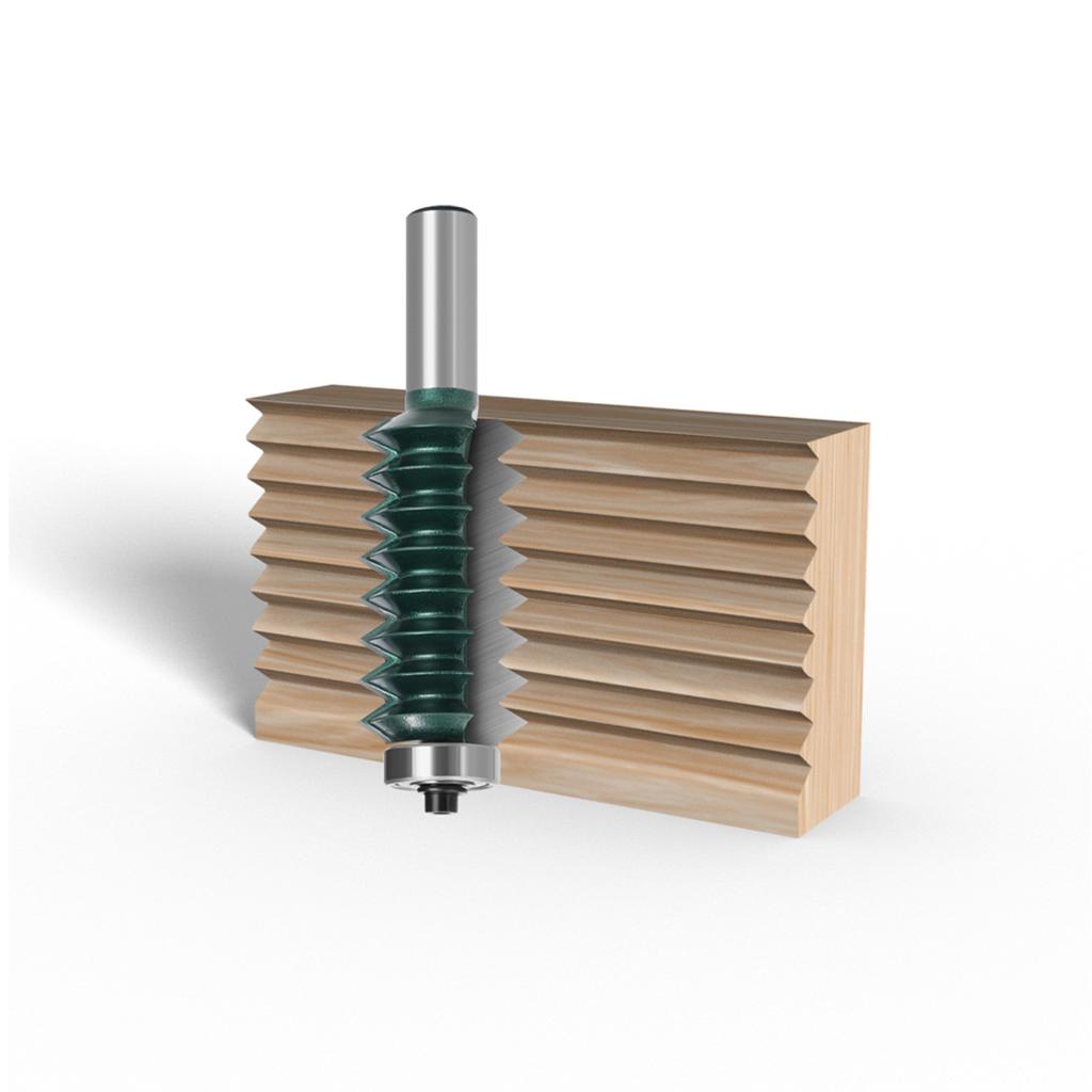 Multi Tooth Router Bit 12mm Shank Carbide Line Type Wood Milling Knife for Woodworking